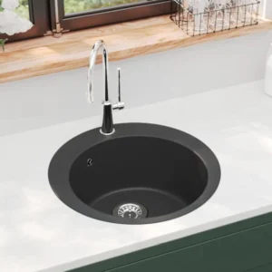 Chiuveta rotunda granit 51x51