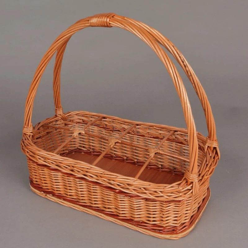 Cos pentru 8 Sticle din Rachita, 42 x 24 x 36 cm