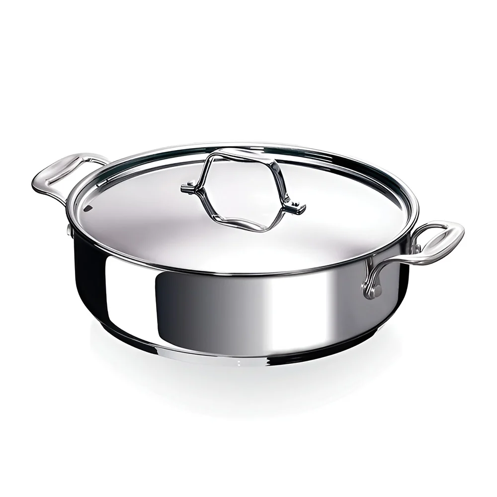 Cratita cu manere laterale si capac, inox, 5.1 L, 28 cm, Chef - BEKA