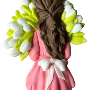 Decoratiune Comestibila Din Zahar Beautiful Lady - Dimensiune 10 cm Gust Vanilin Delicios Ornament Dulce Pentru Torturi