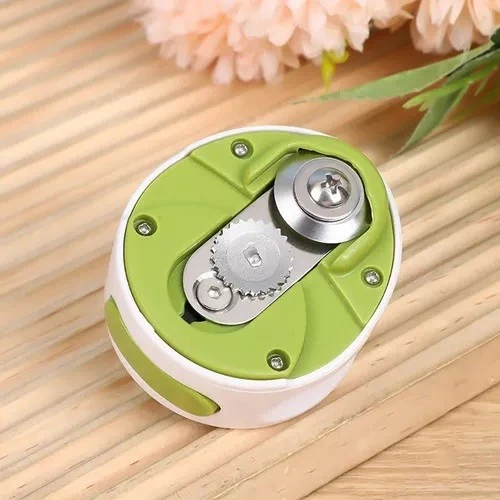 Desfacator Manual de Conserve si Sticle, Vivimall, 6.8 x 4.8 cm, din ABS + Otel, Verde/Alb