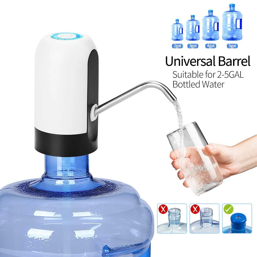 Dispenser electric de apa, reincarcabil, cu alimentare USB