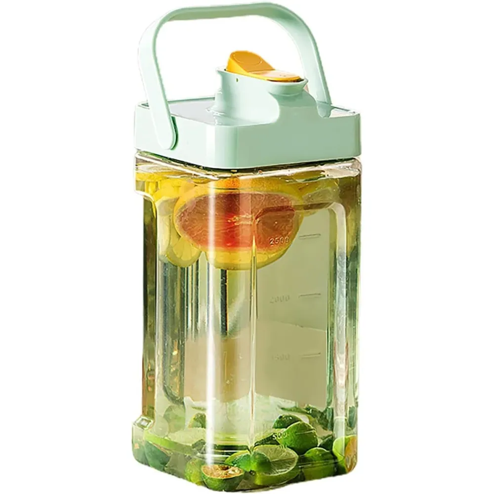 Dozator portabil pentru bauturi Vivimall, 3.5 litri, capac etans, duza deschidere/inchidere, recipent din plastic, gradat,...