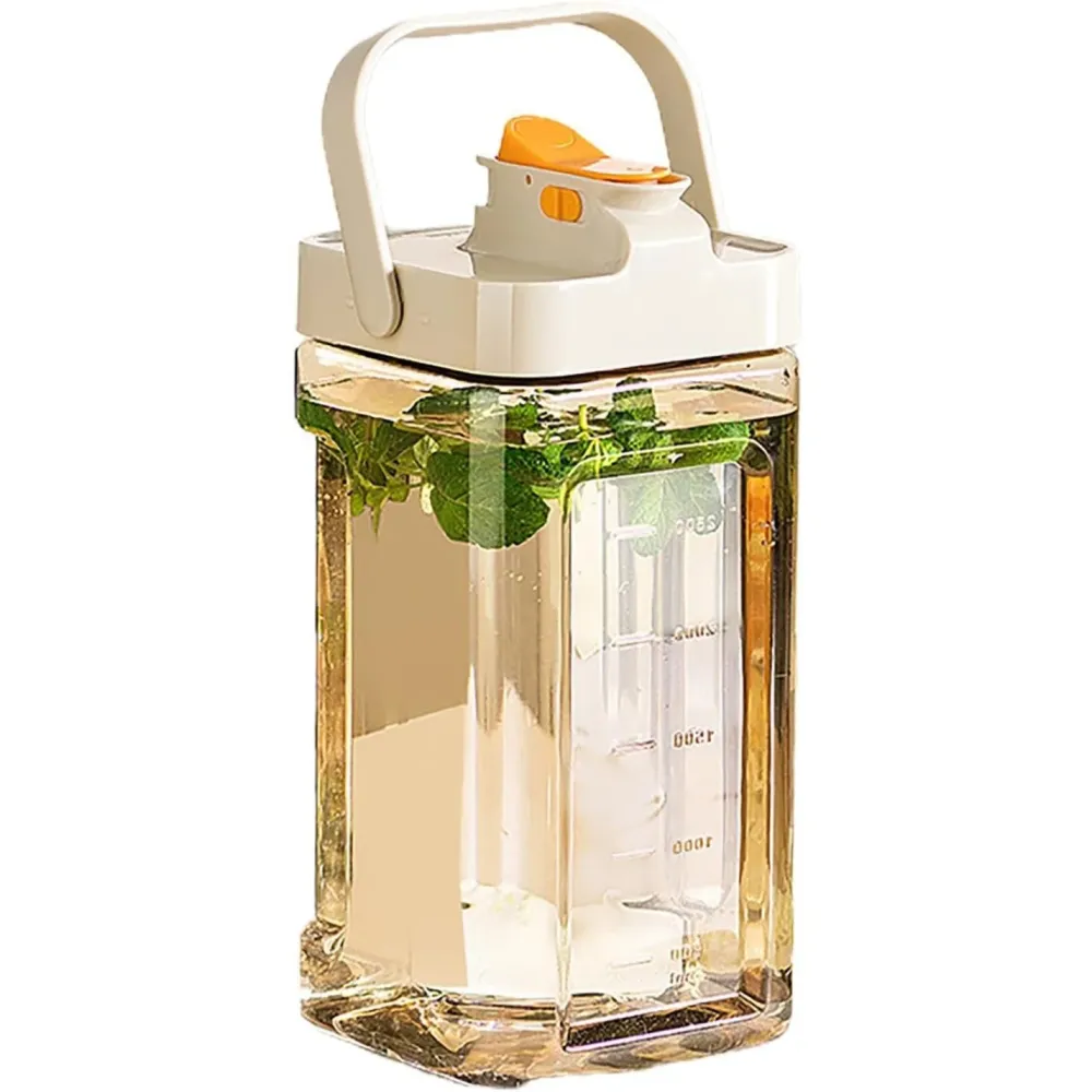 Dozator portabil pentru bauturi Vivimall, 3.5 litri, capac etans, duza deschidere/inchidere, recipent din plastic, gradat,...