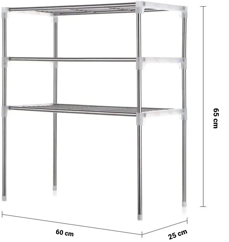 Etajera tip raft multifunctional pentru bucatarie sau baie 60x65x24cm