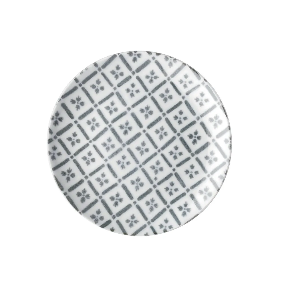 Farfurie pentru desert, 19,7 cm, portelan, gri, colectia Le Maioliche - GUZZINI
