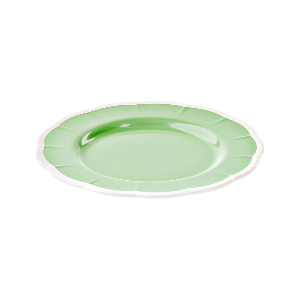 Farfurie pentru desert, melamina, 21 cm, verde, Flora - GUZZINI