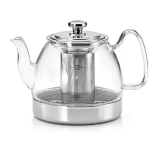 Fierbător de sticlă Britt pentru plite cu inducție, 1,2l.