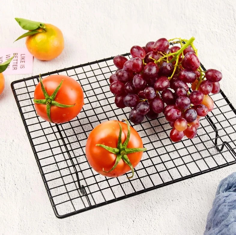 Grila metalica pentru racirea prajiturilor si produselor de patiserie, Zola®, din otel, rezistenta la temperaturi mari, ne...