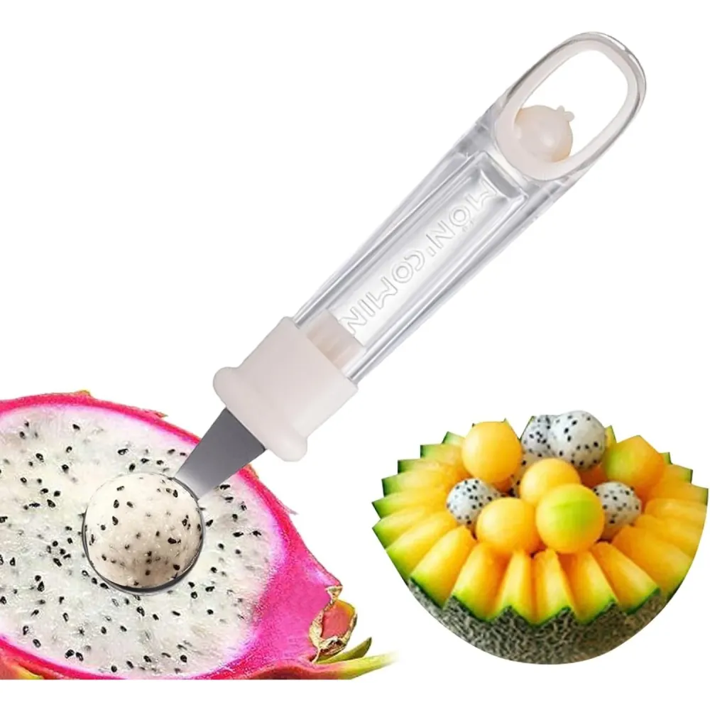 Lingura pentru Bile de Fructe, Vivimall, Scobitor Fructe, Ustensila Multifunctionala pentru Fructe, Accesoriu de Bucatarie...