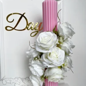 Lumânare cununie Pink Rose Daylis