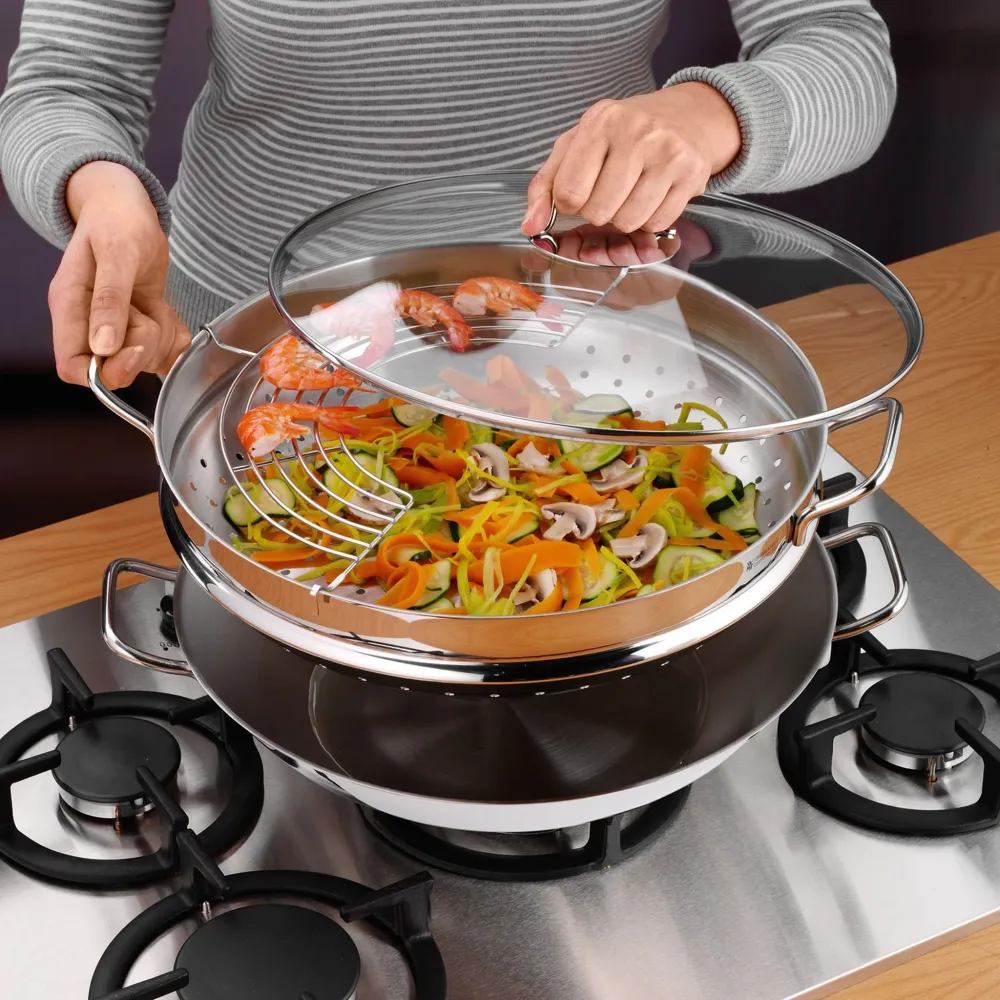 MACAO Set 4 piese wok, D.36cm