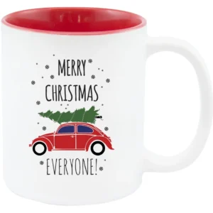 MERRY CHRISTMAS Crăciun Mug roșu