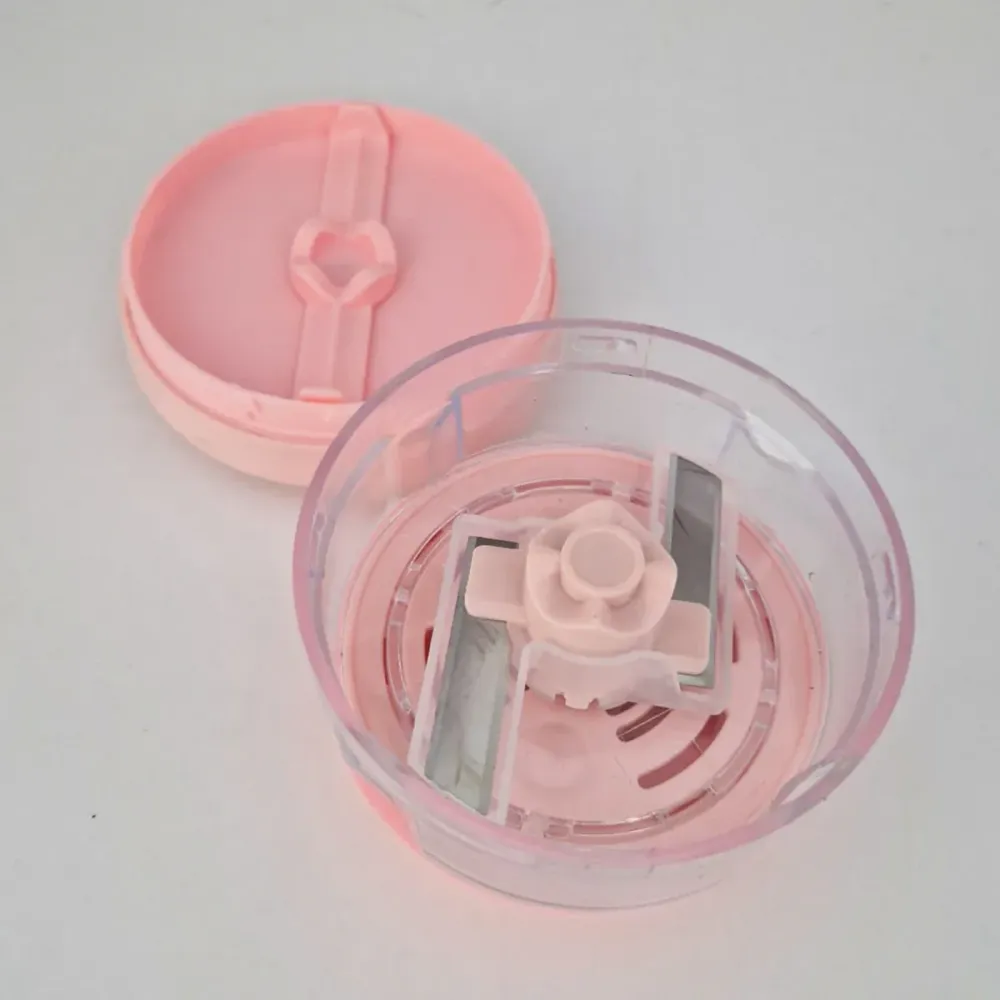 Mini Tocator Manual, pentru Usturoi, Legume, Naimeed D5161, Roz