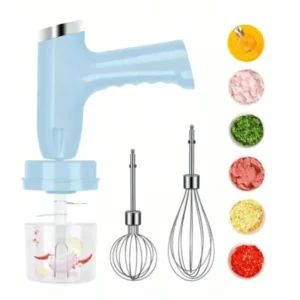Mixer Electric , 5 Piese, 5 Viteze, Incarcare USB, Pentru Tocat si Mixat