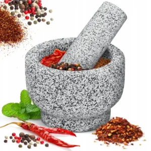 Mortar de bucătărie din piatră pentru condimente Piesă