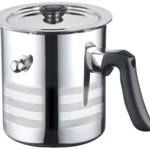 Oală inox cu capac pentru fiert lapte 2 L, perete dublu – Blaumann BL-3512