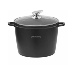 Oală Marmorată cu Capac 24 cm, 6.5L – Royalty Line RL- Antiaderentă, Compatibilă Inducție