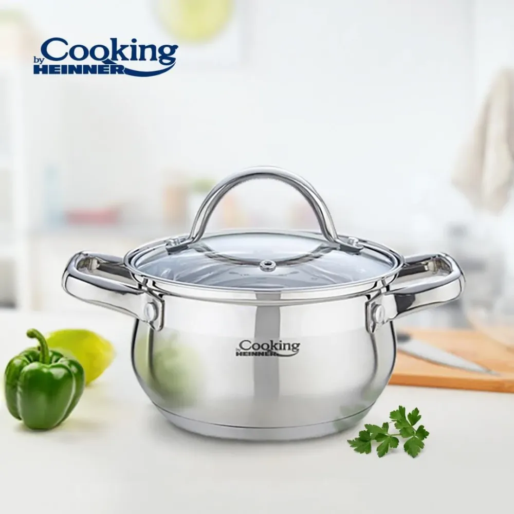 Oala Heinner HR-MSF-026 | 2.6L, Inox, 18cm, Capac Inclus