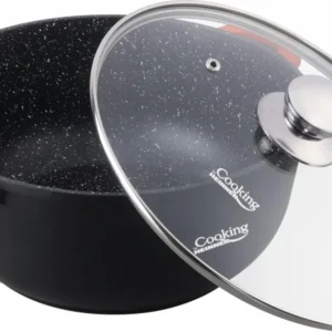 Oala Heinner HR-SCO-A0328A | 28cm, 6.5L, Aluminiu Turnat, Capac Inclus