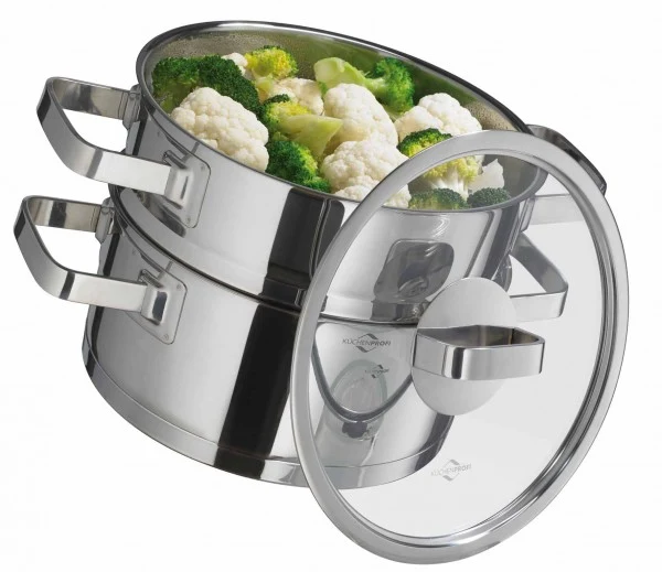 Oala cu insertie pentru gatit la aburi, inox, 3 litri, colectia San Remo Cook - KUCHENPROFI