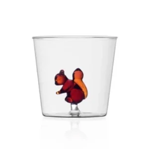 Pahar pentru apa, veverita, 8 cm, Animal Farm - designer Alessandra Baldereschi - ICHENDORF