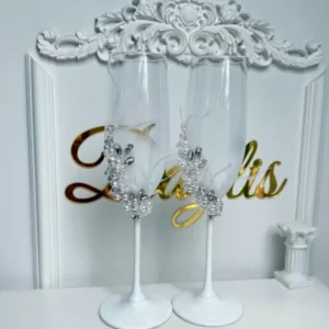 Pahare elegante cu perle - Daylis
