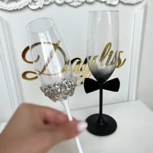 Pahare Rhinestone Black Daylis