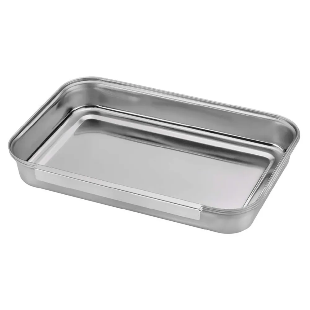 PANDO Set 3 tăvi, inox, L.22cm