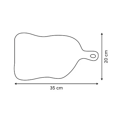 Plansa de taiat salcam 35x20cm Organik