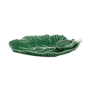Platou cu bol pentru servire, 28 cm, Couve - Bordallo Pinheiro