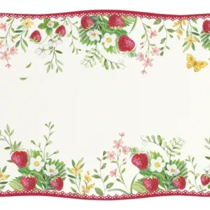 Platou din portelan, 36x15 cm, Strawberry Garden - COOKSHOP SPECIALS