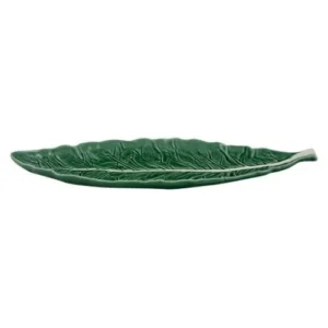 Platou ingust, 40 cm, Couve - Bordallo Pinheiro