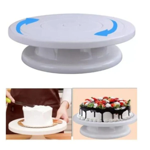 Platou rotativ pentru decorare cu baza antiaderenta, 28 cm