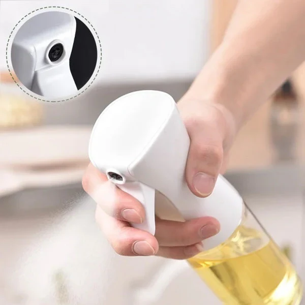 Pulverizator pentru ulei si otet, 200 ml + Sticla dispenser pentru sosuri 1000 ml
