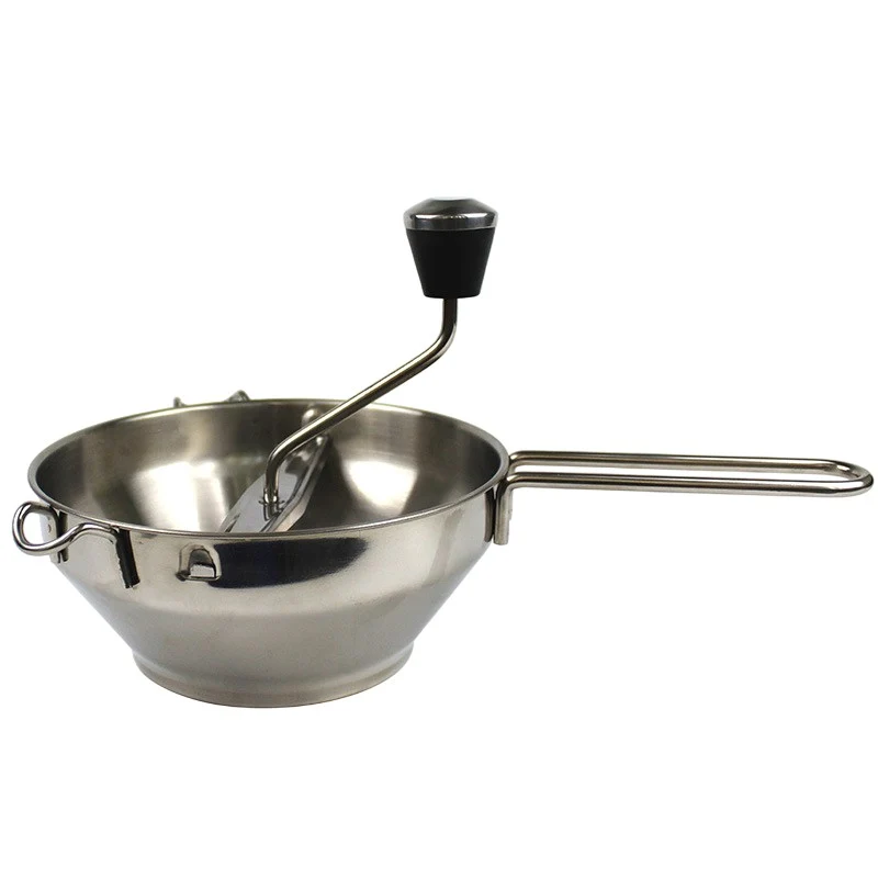 Rasnita Manuala pentru Fructe, Vivimall, din Otel Inoxidabil, Macinare Alimentelor pentru Bebelusi, 3 Discuri de Macinat,...