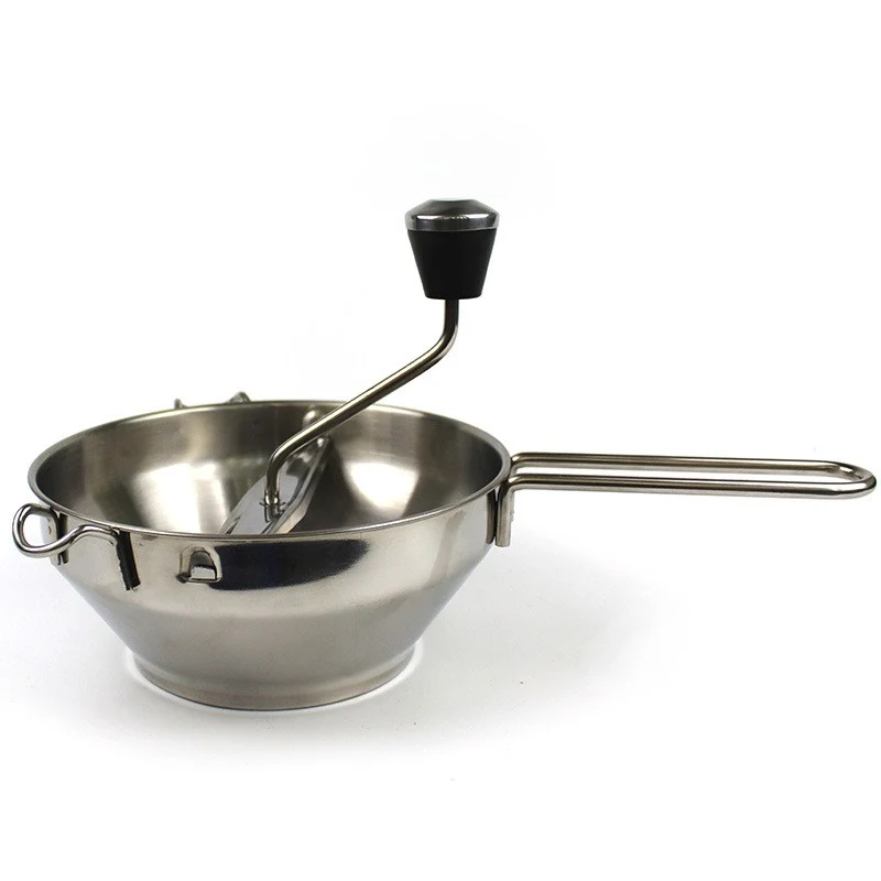 Rasnita Manuala pentru Fructe, Vivimall, din Otel Inoxidabil, Macinare Alimentelor pentru Bebelusi, 3 Discuri de Macinat,...