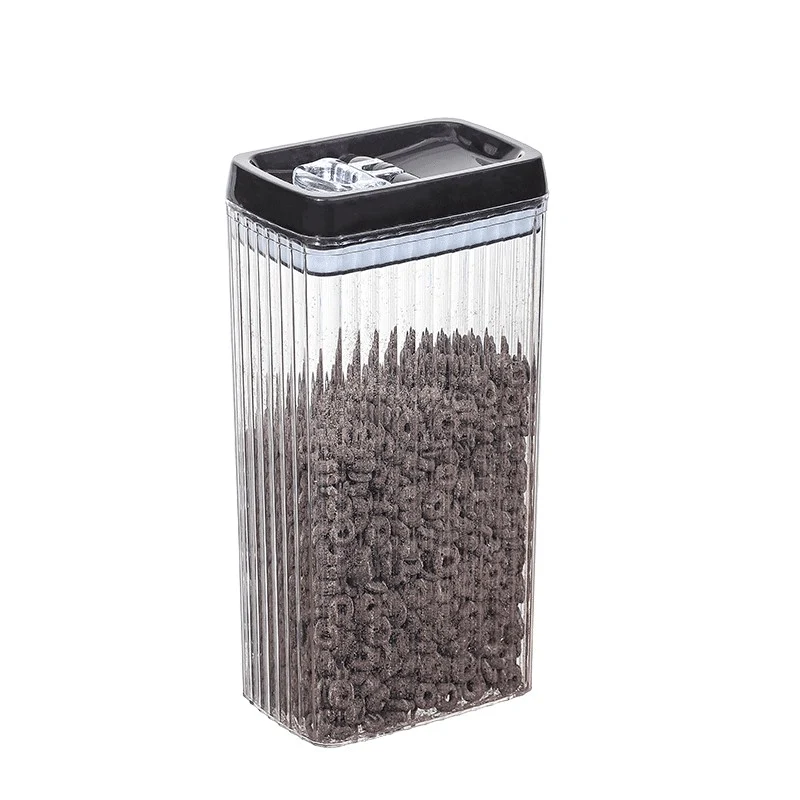 Recipient din Plastic, Vivimall, pentru Alimente/Obiecte, Inchidere Ermetica, Textura Ondulata, 15 x 10 x 30 cm, 3.3 l, Tr...