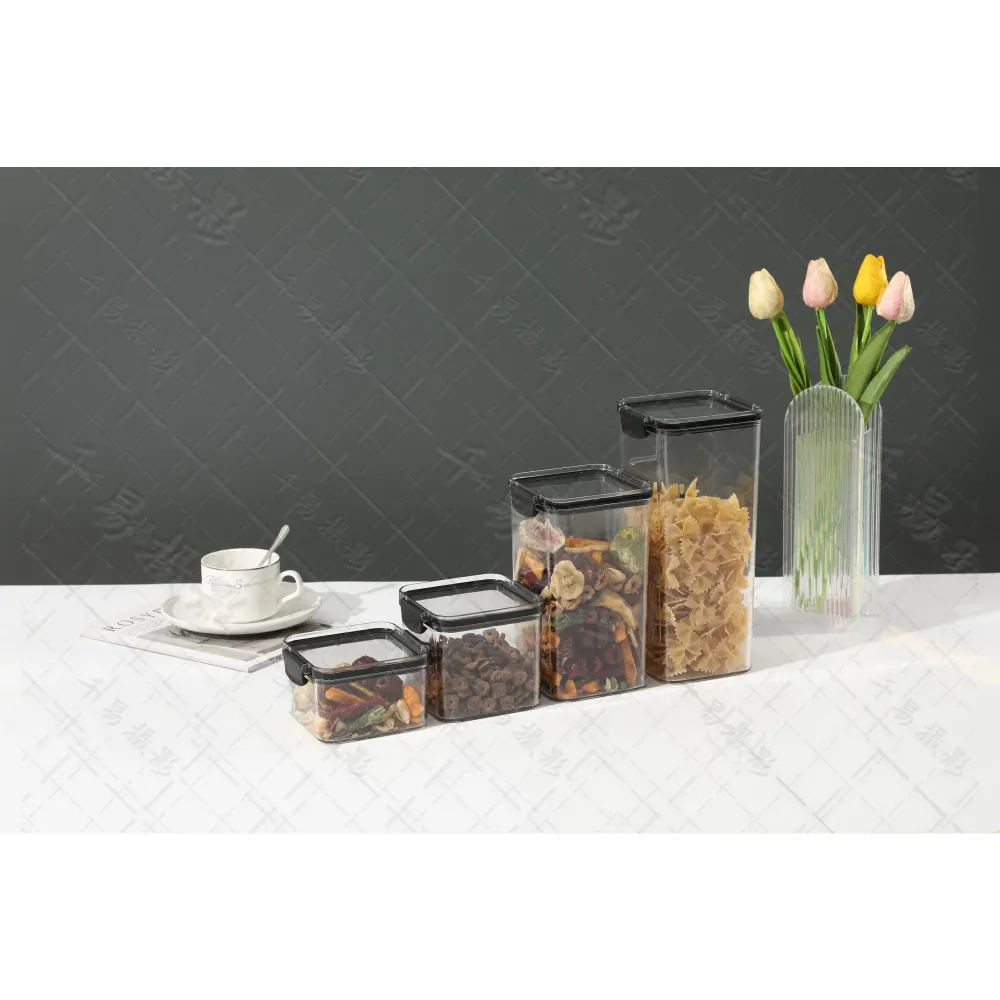 Recipient din Plastic, Vivimall, pentru Alimente/Obiecte, Inchidere Ermetica, 10.2 x 9.8 cm, 700 ml, Transparent