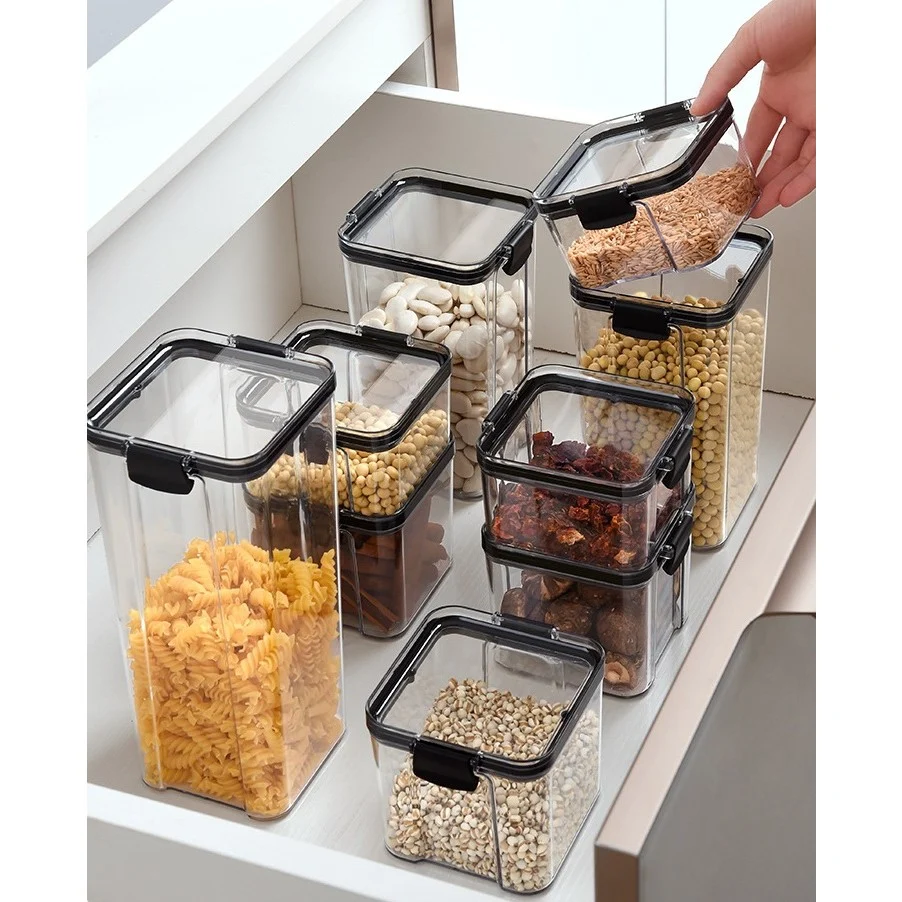 Recipient din Plastic, Vivimall, pentru Alimente/Obiecte, Inchidere Ermetica, 10.2 x 6.6 cm, 460 ml, Transparent