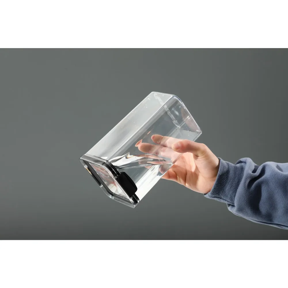 Recipient din Plastic, Vivimall, pentru Alimente/Obiecte, Inchidere Ermetica, 10.2 x 6.6 cm, 460 ml, Transparent