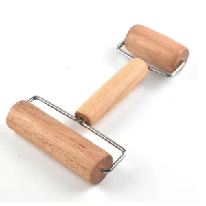 Rola din lemn pentru intins aluat, 2 capete 18x11x6 cm