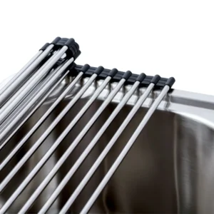 Scurgator / Gratar Rulabil din INOX pentru chiuveta CookingAid Rollmat multifunctional, 40x35.5 cm