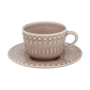 Set bej pentru ceai, 350 ml, Fantasy - BORDALLO PINHEIRO
