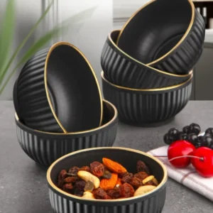 Set Boluri 6 Piese, Negru, 100% Plastic, Fara BPA, C-DD07 - Black