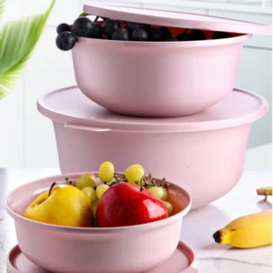 Set Boluri 3 Piese, Roz, 100% Plastic, Fara BPA, 2374 - Pink