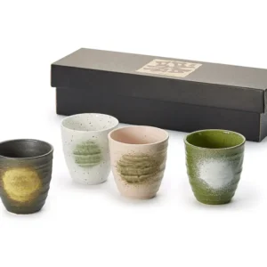 Set de ceai din ceramica japoneza Takashi de 5 cesti