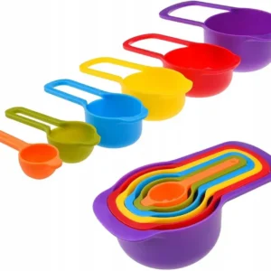 Set 6 cupe pentru masurare, Zola®, din plastic, multicolore, dimensiuni diferite