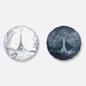 Set de două farfurii din porțelan Tout Paris