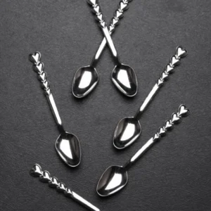 Set Lingurite 6 Piese, Argintiu, W-6 - Heart